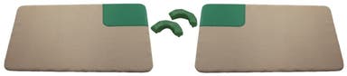 Dørpanel gul/grøn