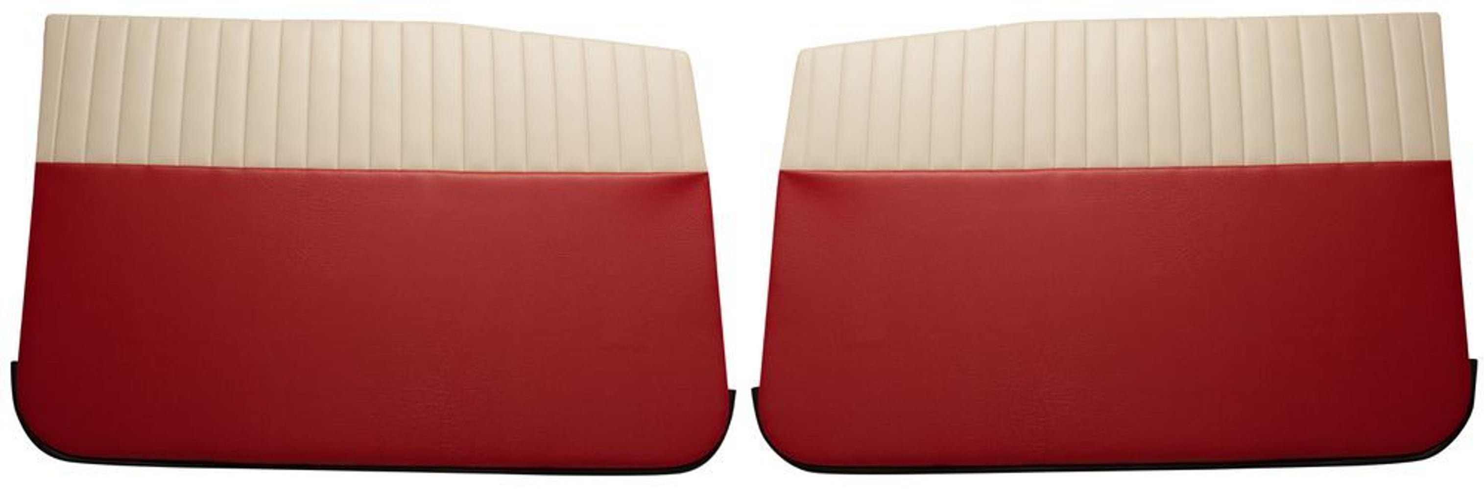 Fordørspaneler til Volvo Amazon 4d 1959-60, USA, rød/beige