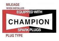 Champion tændrørsmærke — bild 2 av 2