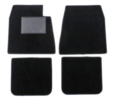 Tæppesæt Tilbehør til Volvo Amazon B16 1957-61, sort