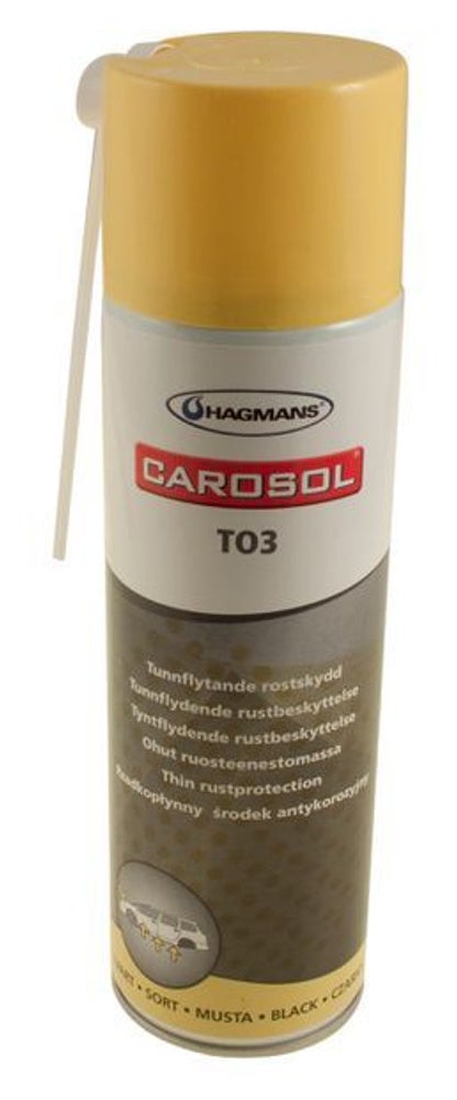 Rustbeskyttelsesspray tynd sort TO3 500ml — bild 1 av 2