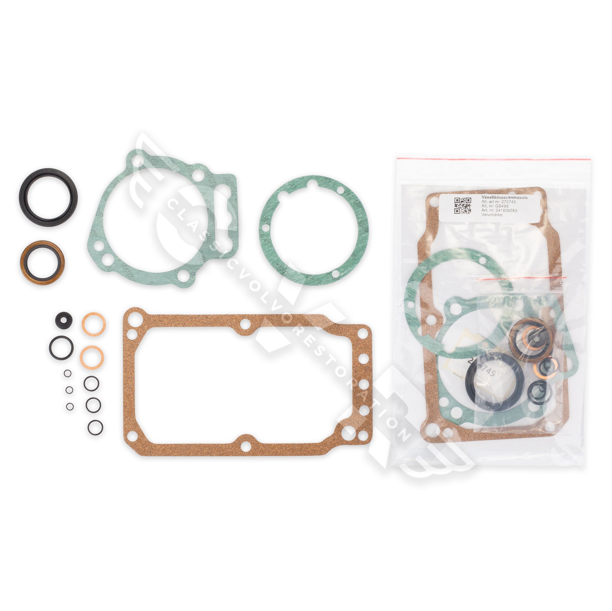 Pakningssæt gearkasse til Volvo M30, M40 1967- — bild 2 av 2