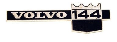 Emblem "144 B20A" skærm til Volvo 144 1971-72