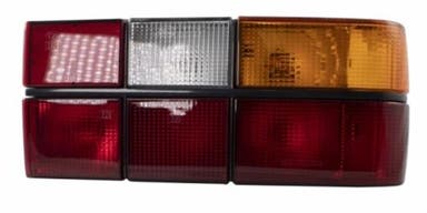 Baglygte sort komplet til Volvo 740, 760, 1983-89, højre