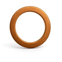 Kobberskive 13,3x18,7x1,25 mm til Volvo PV444, PV544, Duett, Amazon, Amazon Kombi — bild 2 av 2