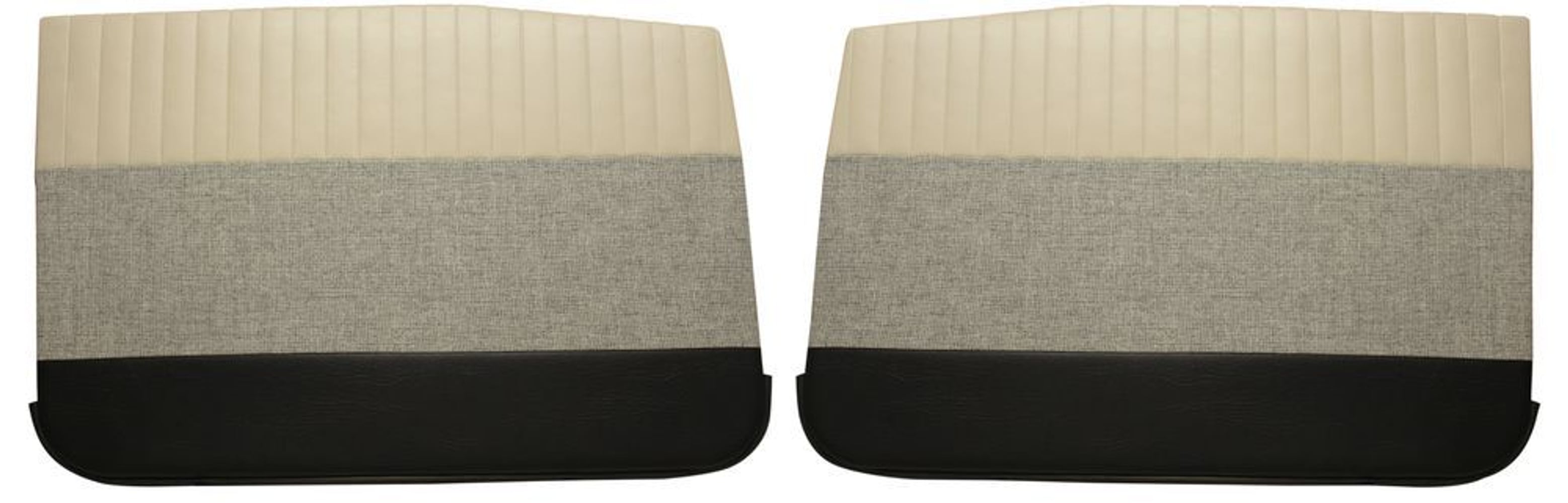 Fordørspaneler til Volvo Amazon 4d 1959-60, beige/grå/sort
