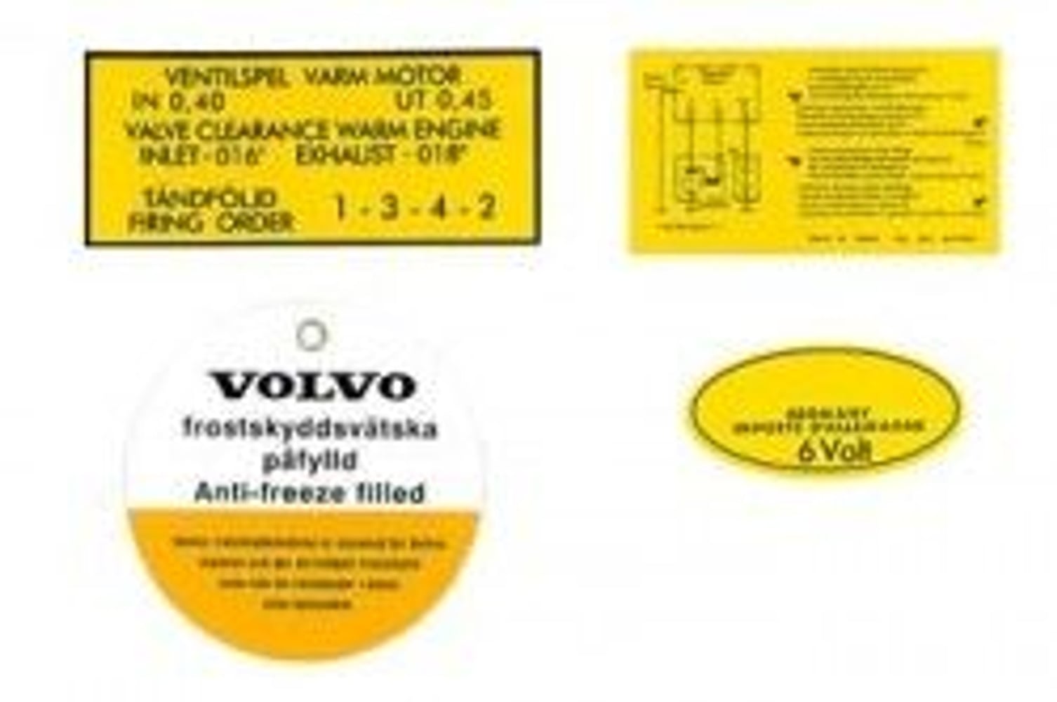 Mærkatsæt til Volvo B16A
