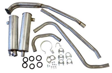 Udstødningssystem til Volvo 140, 1967-73, B18A, B18B, B18D, B20A, B20B, B20D