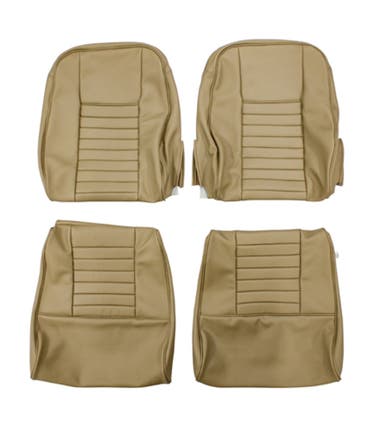 Forsædebetræk til Volvo 1800, 1800E, 1800ES beige/brun
