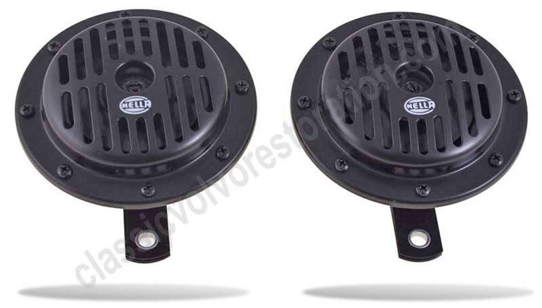 Signalhorn 12V Hella sort til Volvo PV544, Duett
