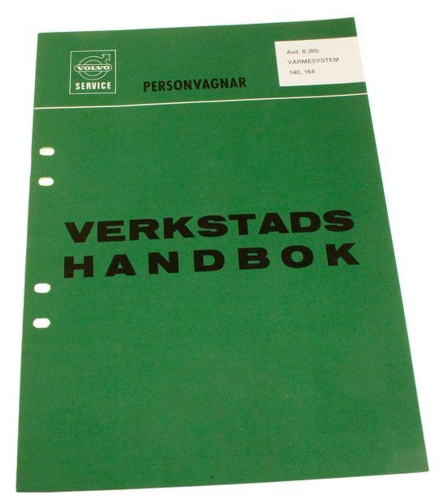 Værkstedsmanual Varmesystem til Volvo 140, 164 svensk