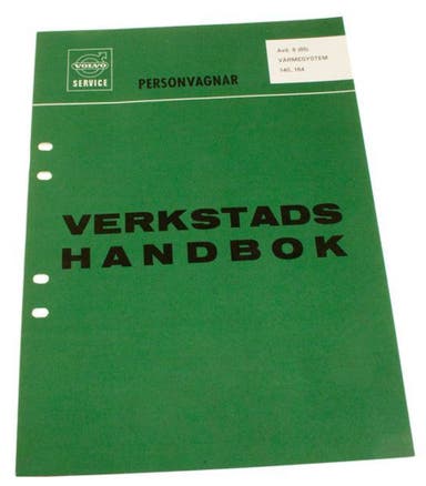 Værkstedsmanual Varmesystem til Volvo 140, 164 svensk