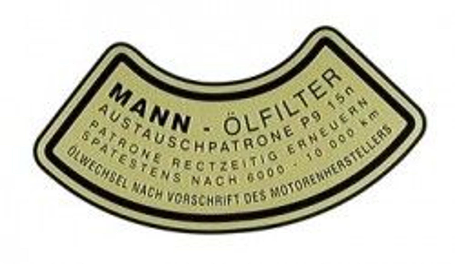 Mærkat oliefilter til Volvo B4B "Mann" — bild 1 av 2