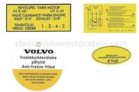 Mærkatsæt til Volvo B16A — bild 2 av 2