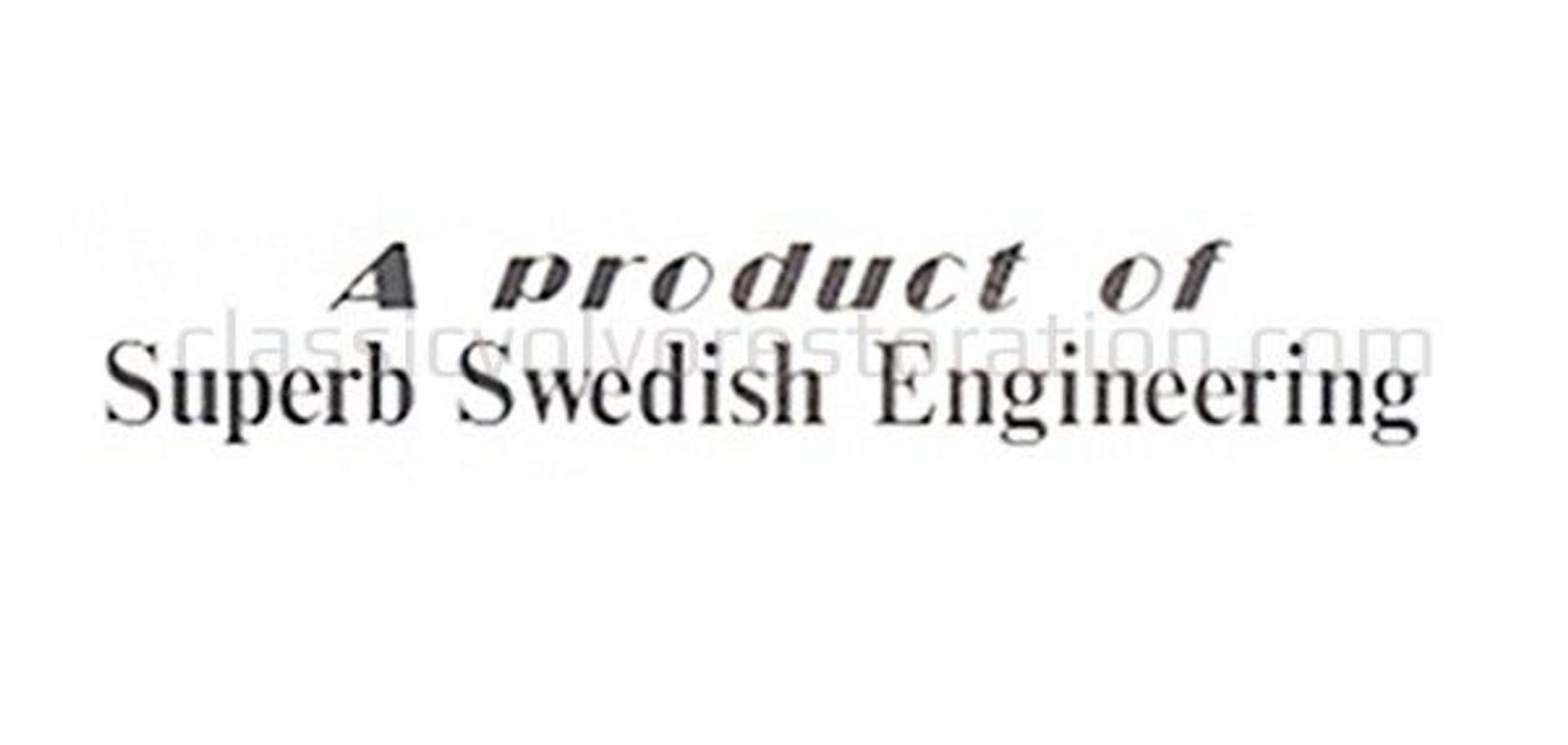 Klistermærke "Et produkt fra Volvo SUPERB..." — bild 2 av 2