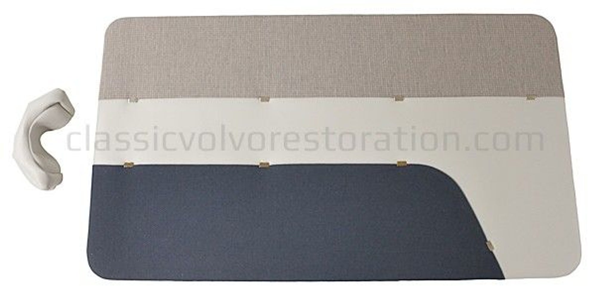 Dørpaneler til Volvo PV444LS 1957-58, blå/grå beige