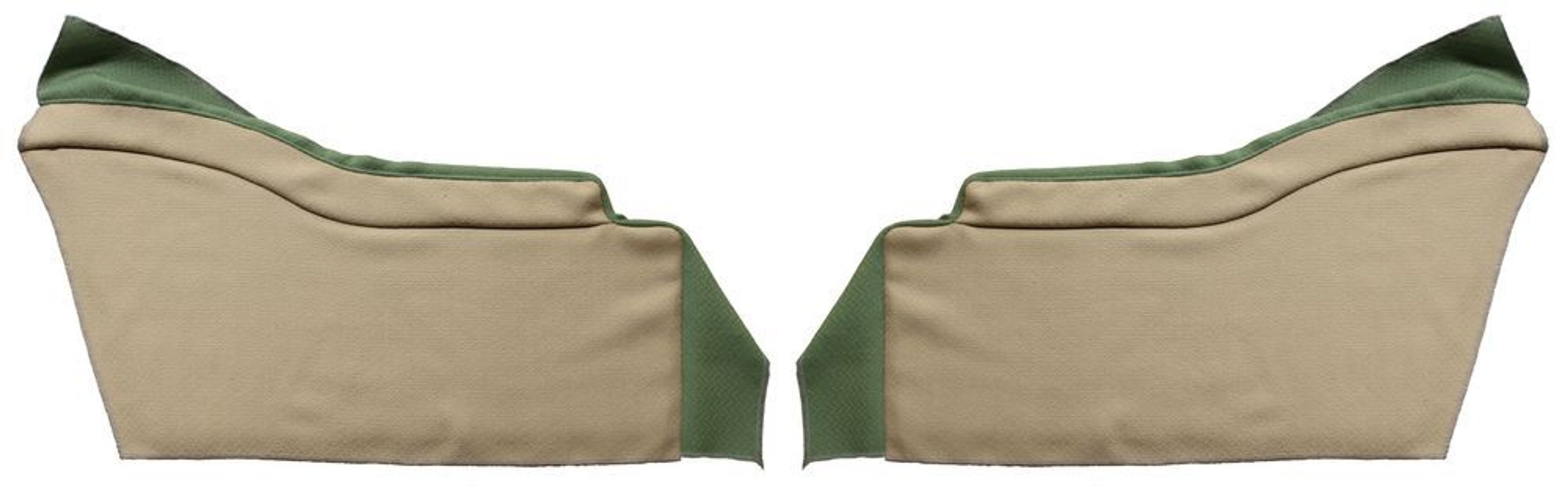 Paneler bagpå siderne til Volvo PV444A 1947-50 gul/grøn nederst