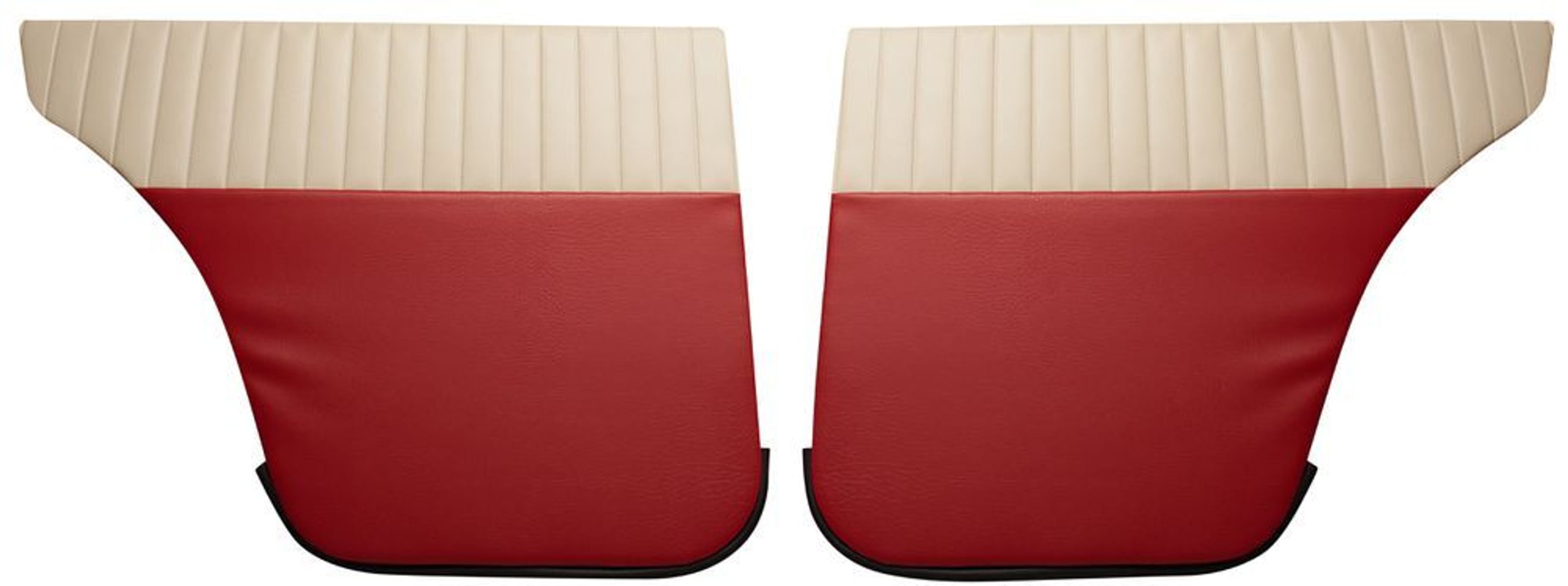 Bagdørspaneler til Volvo Amazon 4d 1958-60, USA, rød/beige