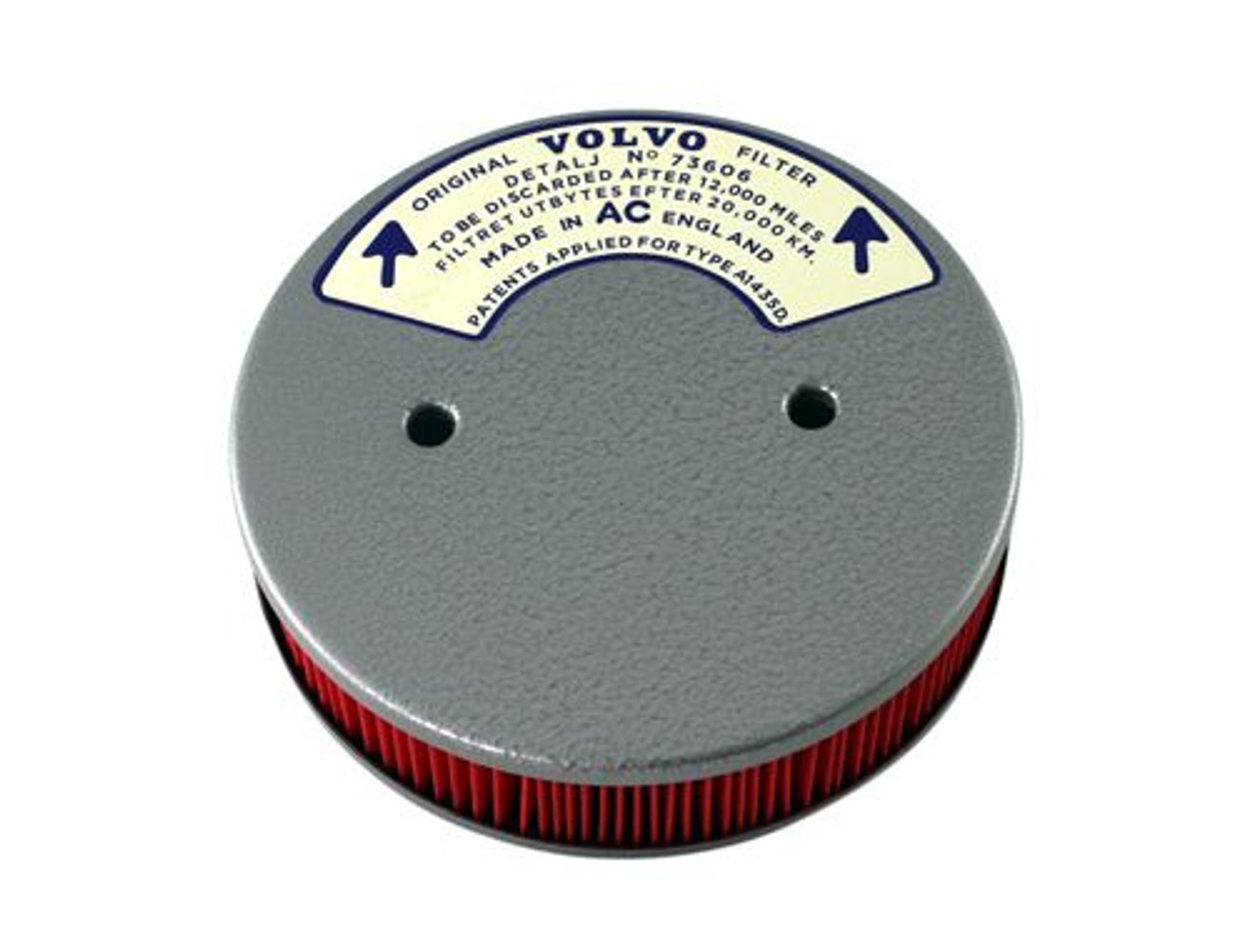 Luftfilter SU til Volvo B18B, B18D, 1961-66, hammerlakering — bild 1 av 2