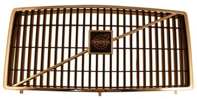 Grill til Volvo 240, 260, -1985, sort/krom fælg