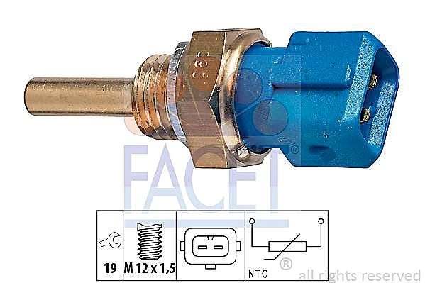 Temperatursensor kølevand til Volvo 240, 740, 760 & 780 LH-Jetronic 2.2
