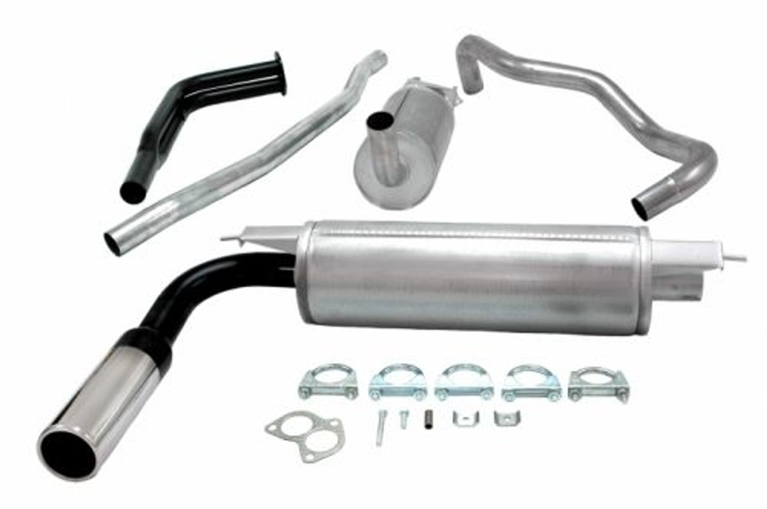 Udstødningssystem til Volvo 240, 1976-88, 2" sport uden katalysator