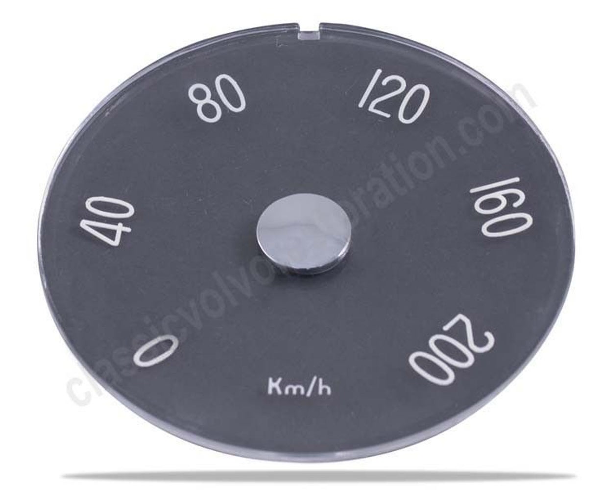 Speedometerglas til Volvo 1800, (km/t), 1961-69