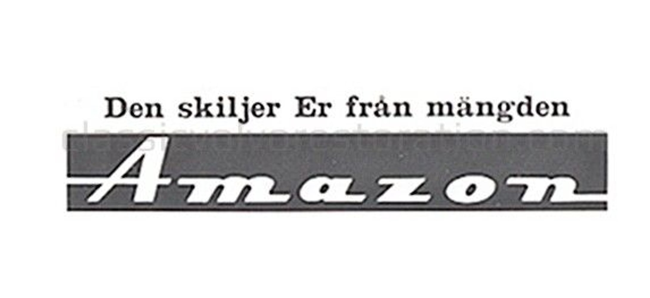 Klistermærke "Det adskiller dig fra..." til Volvo Amazon — bild 2 av 2