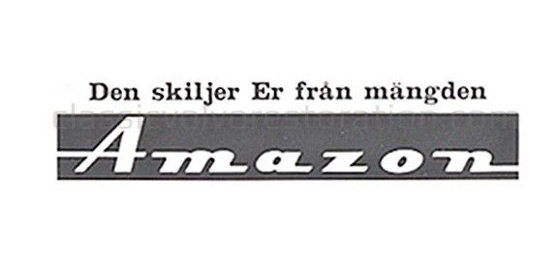 Klistermærke "Det adskiller dig fra..." til Volvo Amazon — bild 2 av 2