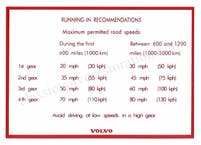 Indkøringsmærke til Volvo Amazon, 140 — bild 1 av 2
