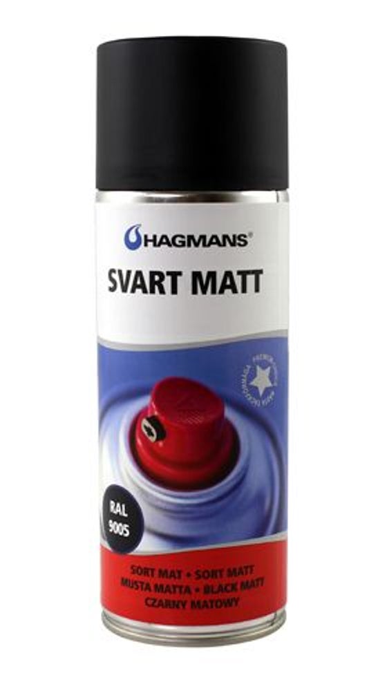 Maling sort mat 400 ml spray
