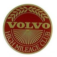 Klistermærke Volvo High Mileage Club — bild 1 av 2
