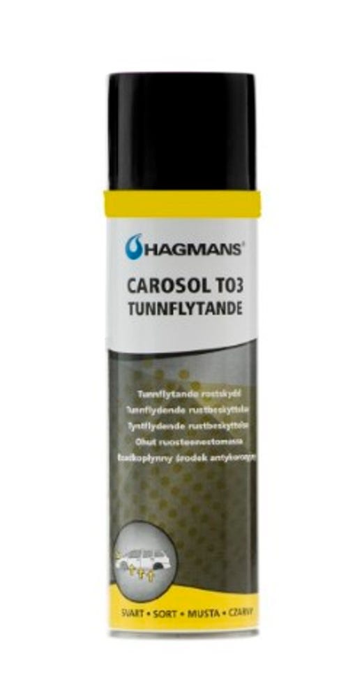 Rustbeskyttelsesspray tynd sort TO3 500ml — bild 2 av 2