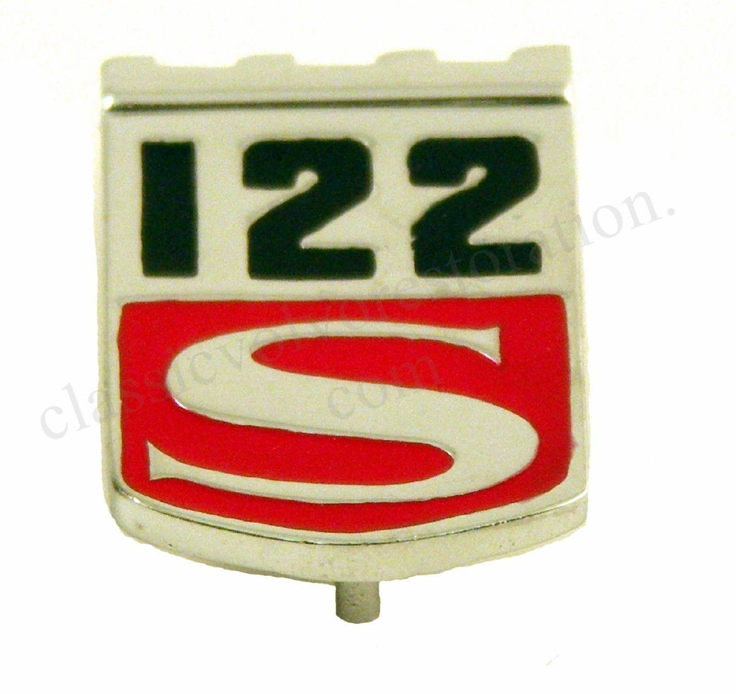Emblem "122S" til Volvo Amazon 1965-70 — bild 1 av 2