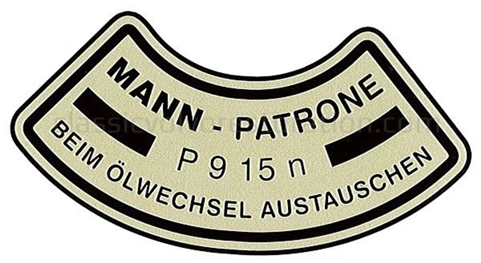 Mærkat oliefilter til Volvo B4B "Mann" — bild 2 av 2