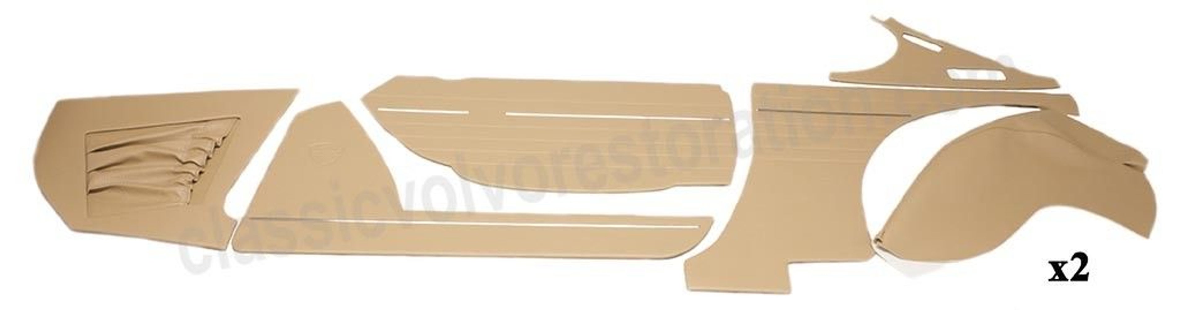 Panelsæt til Volvo 1800E beige/brun