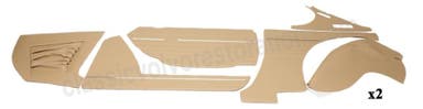 Panelsæt til Volvo 1800E beige/brun