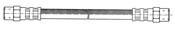 Bremseslange for til Volvo 240, 245, 260, 262, 265, 740, 760, 780, 940, 960, S90, V90, V90 1979-99 — bild 2 av 2