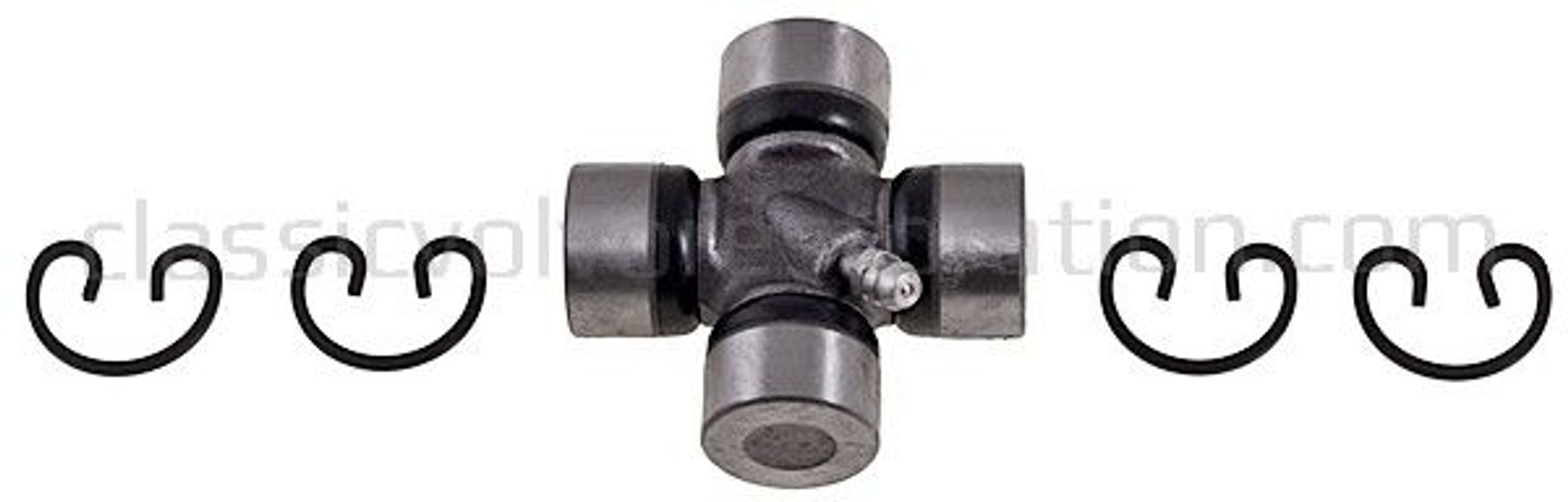 Universalkobling med smørenippel (aksel 44,5 mm) til Volvo PV444, PV544, Amazon, 1800, 140, 240, 740