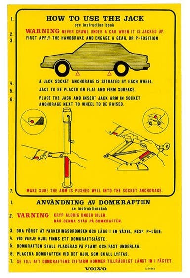 Mærkat bagklap til Volvo 242GT, 262