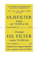 Servicemærke til oliefilter — bild 2 av 2