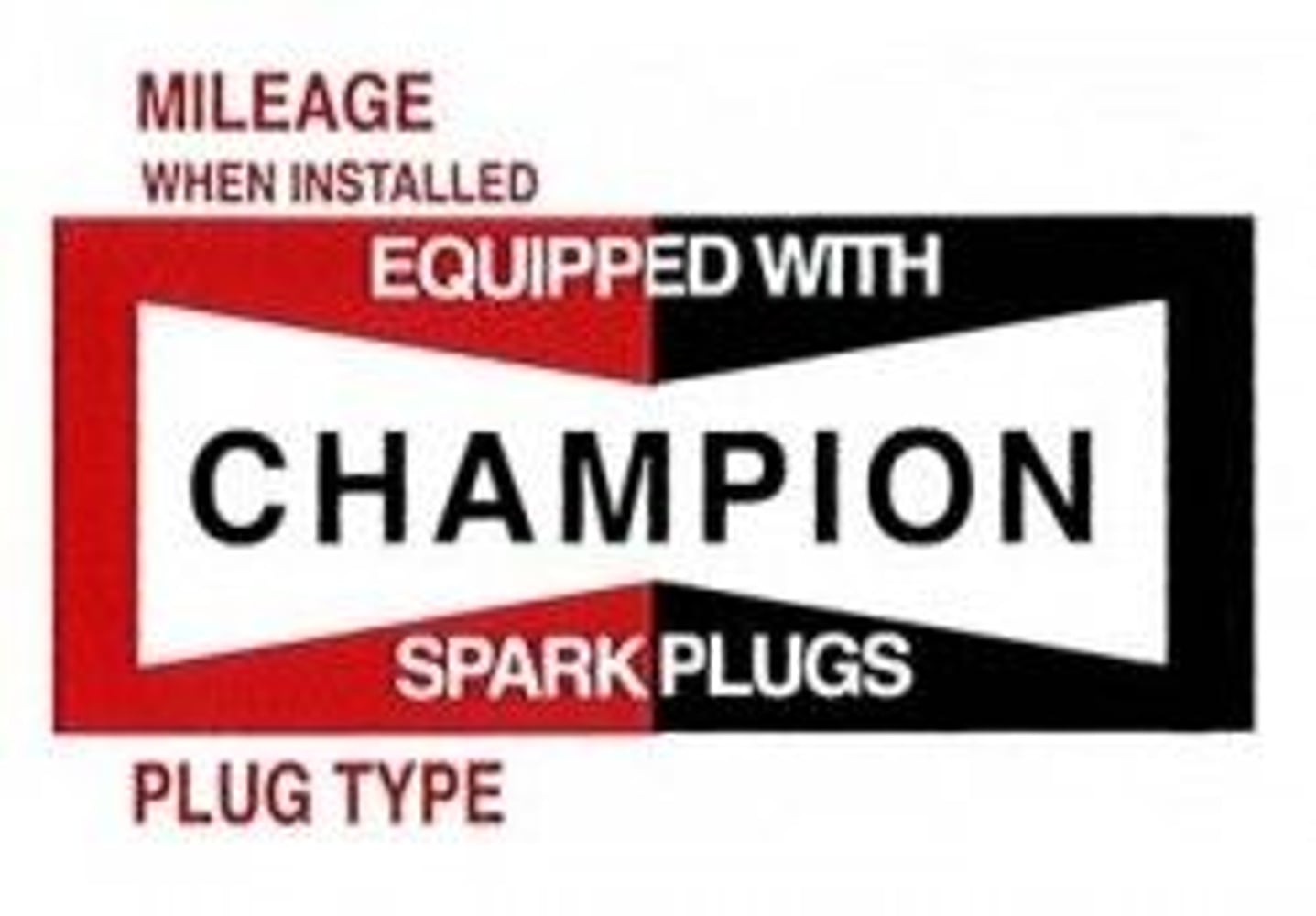 Champion tændrørsmærke — bild 1 av 2